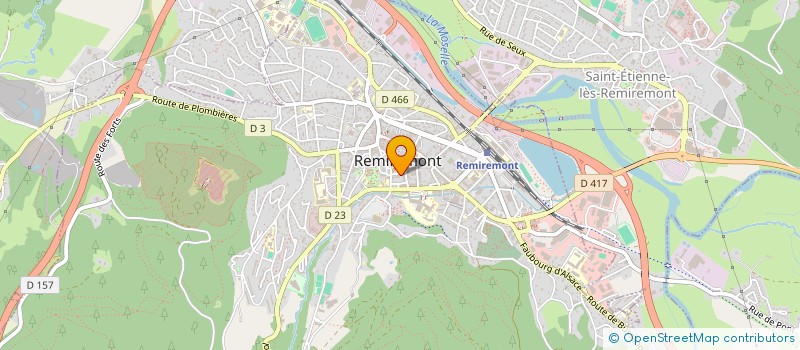 localisation de l'entreprise PATTES ET PAGES  REMIREMONT