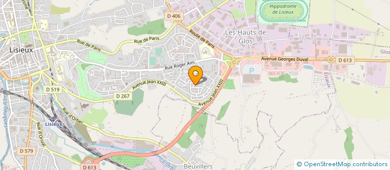 localisation de l'entreprise PATTES PAS TROUILLE à LISIEUX