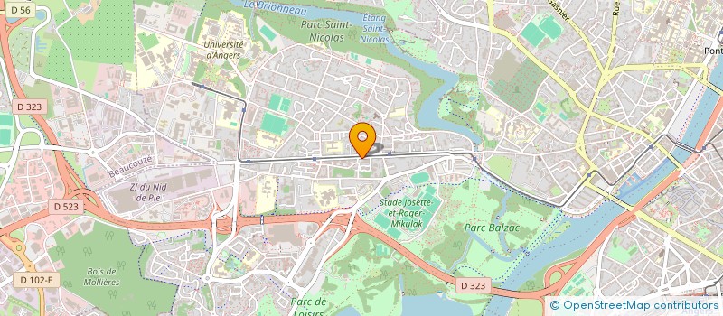 localisation de l'entreprise PATTON COMMERCES DYNAMIQUES à ANGERS