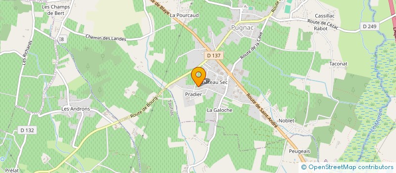 localisation de l'entreprise PATURESENS  PUGNAC