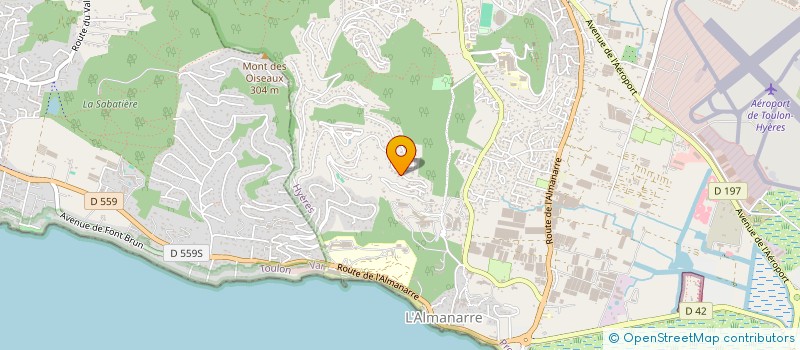 localisation de l'entreprise PATVELOUR  TOULON