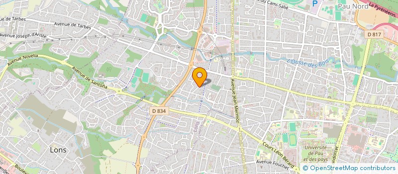 localisation de l'entreprise PATXI SCI  LONS