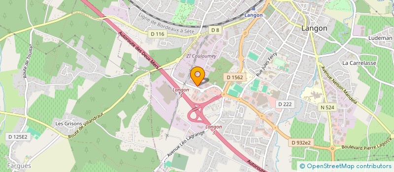 localisation de l'entreprise PATY  LANGON