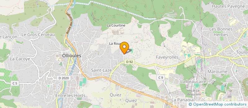 localisation de l'entreprise PAU A CHA PAU  OLLIOULES