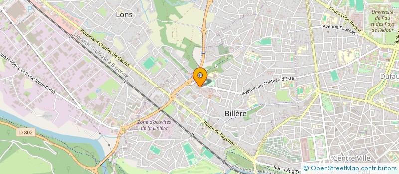 localisation de l'entreprise PAU BILLERE HANDBALL à BILLERE