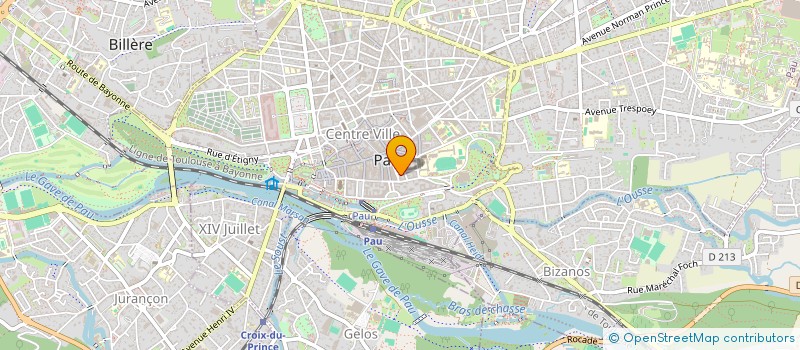 localisation de l'entreprise PAU CENTRE IMMOBILIER à PAU