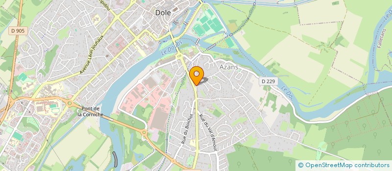 localisation de l'entreprise PAU D'ECHAPPEMENT à DOLE