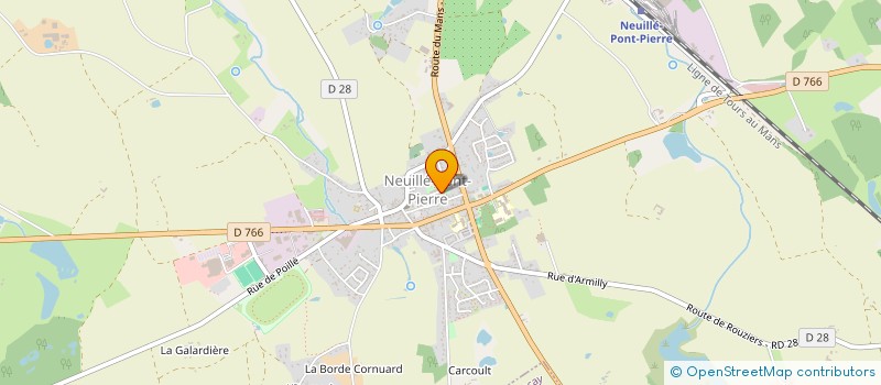 localisation de l'entreprise PAU DE PEINTURE  NEUILLE-PONT-PIERRE
