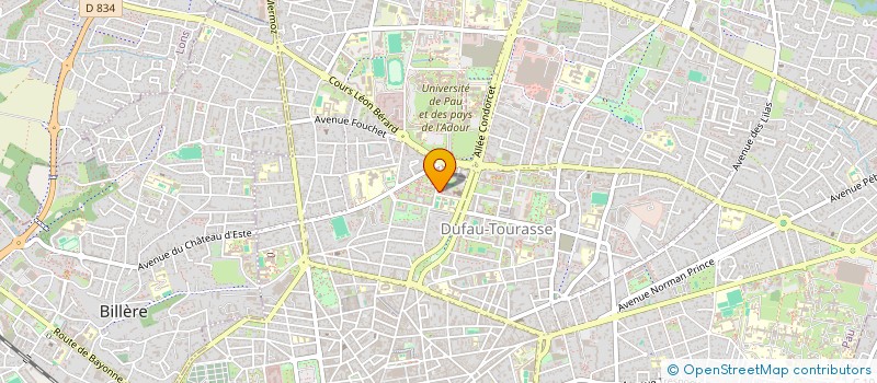 localisation de l'entreprise PAU EVENEMENTS POPULAIRES ET SOCIAUX à PAU