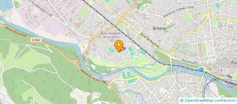 localisation de l'entreprise PAU MAINTENANCE TOITURES à LONS