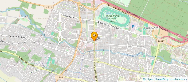 localisation de l'entreprise PAU PYRENEES VOYAGES  LONS