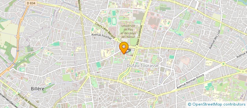 localisation de l'entreprise PAU SCIENCES ECONOMIQUES ET SOCIALES à PAU