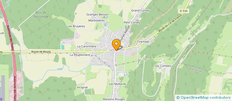 localisation de l'entreprise PAUBEL  JASSERON