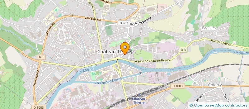 localisation de l'entreprise PAUCAJU  CHATEAU-THIERRY