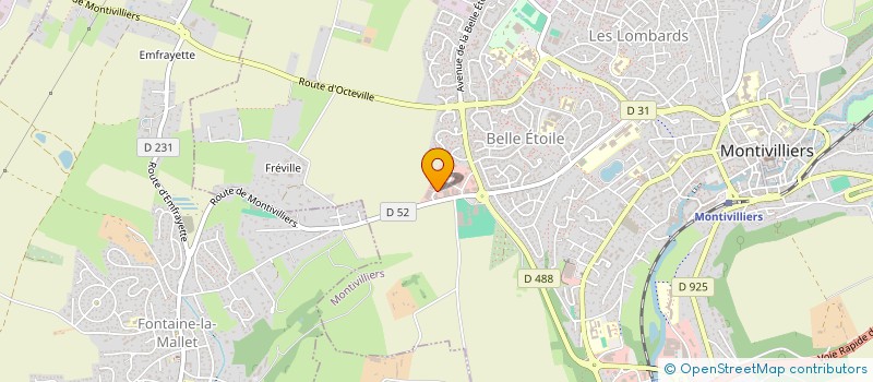 localisation de l'entreprise PAUCHARD  MONTIVILLIERS