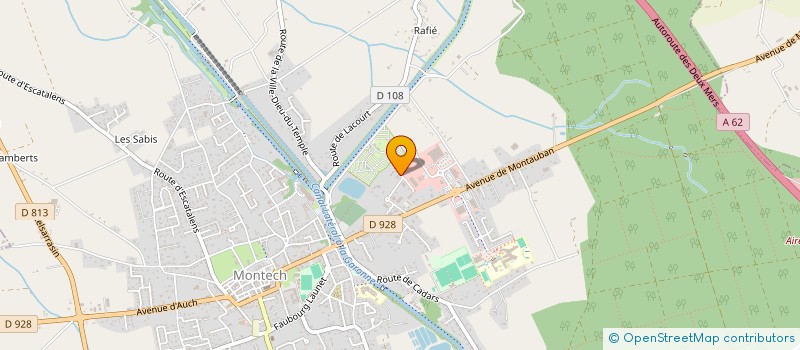 localisation de l'entreprise PAUCHET  MONTECH