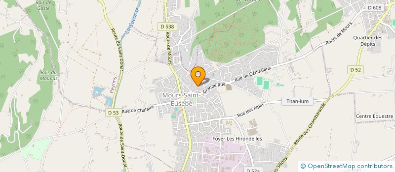 localisation de l'entreprise PAUDEL  MOURS-SAINT-EUSEBE