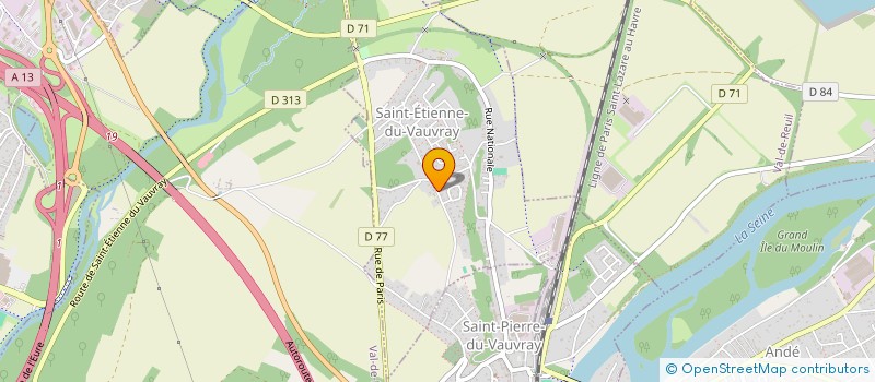 localisation de l'entreprise PAUDIA  SAINT-ETIENNE-DU-VAUVRAY