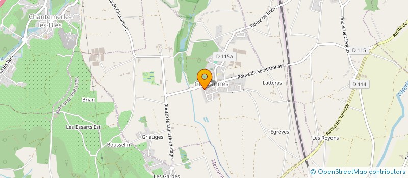 localisation de l'entreprise PAUDY-LOC  CHAVANNES