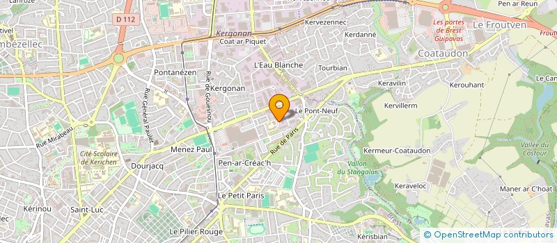 localisation de l'entreprise PAUGAM FINANCE à BREST