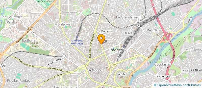 localisation de l'entreprise PAUGNAT CLAUDE ET DEMAISON PHILIPPE à LIMOGES