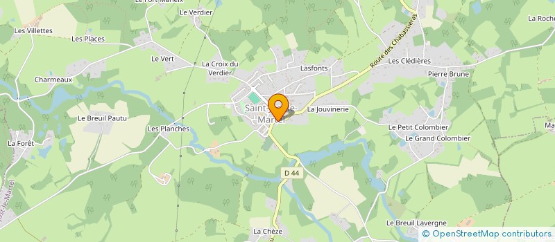 localisation de l'entreprise PAUGNAT IMMOBILIER à SAINT-JUST-LE-MARTEL