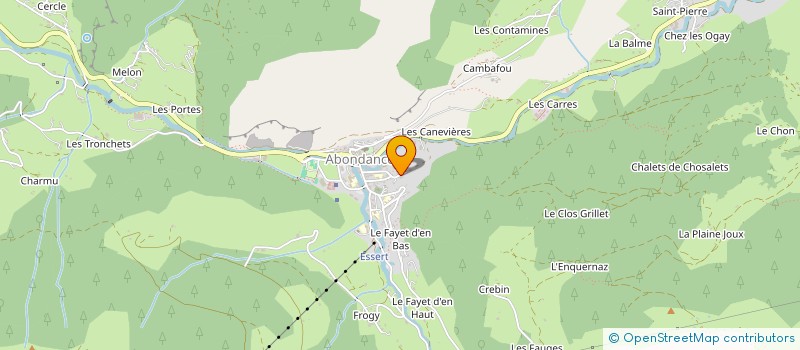 localisation de l'entreprise PAUGO  ABONDANCE