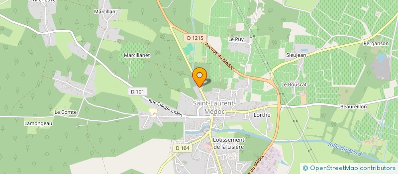 localisation de l'entreprise PAUGO  SAINT-LAURENT-MEDOC