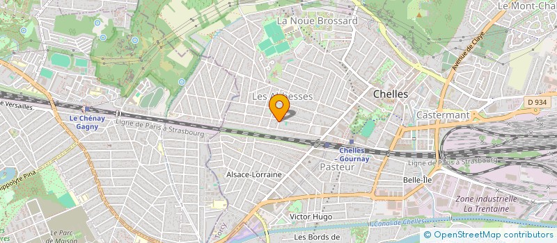 localisation de l'entreprise PAUILLAC  CHELLES