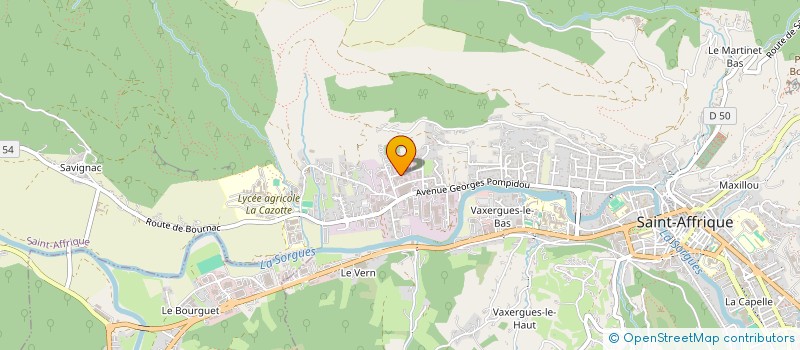 localisation de l'entreprise PAUJUPA  SAINT-AFFRIQUE