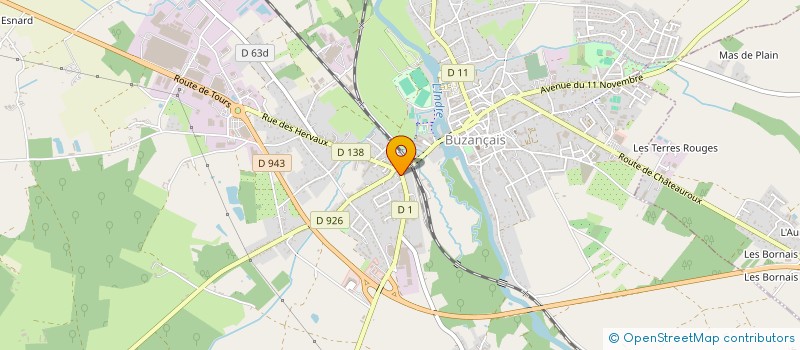 localisation de l'entreprise PAUJUSOL à BUZANCAIS