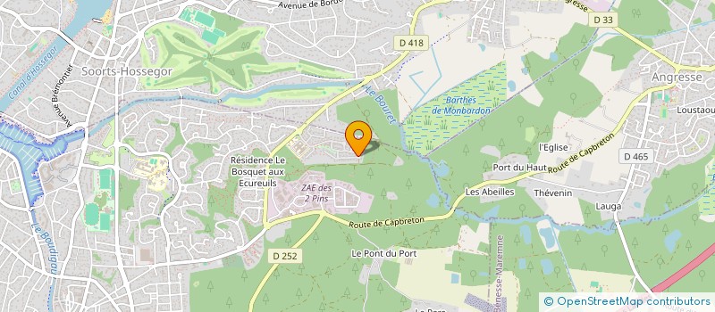 localisation de l'entreprise PAUL 2 B  CAPBRETON