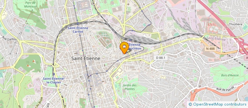 localisation de l'entreprise PAUL à SAINT-ETIENNE