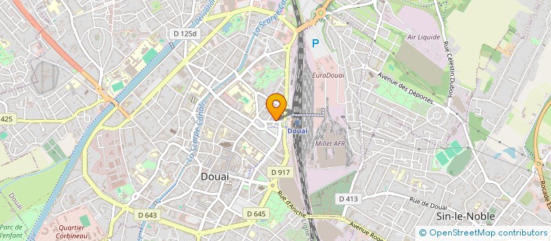 localisation de l'entreprise PAUL à DOUAI