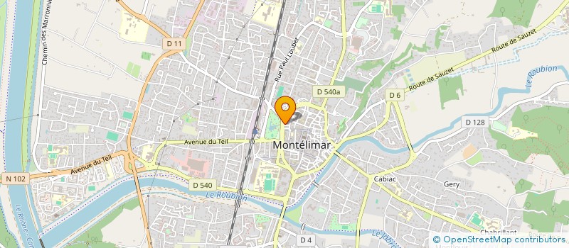 localisation de l'entreprise PAUL à MONTELIMAR
