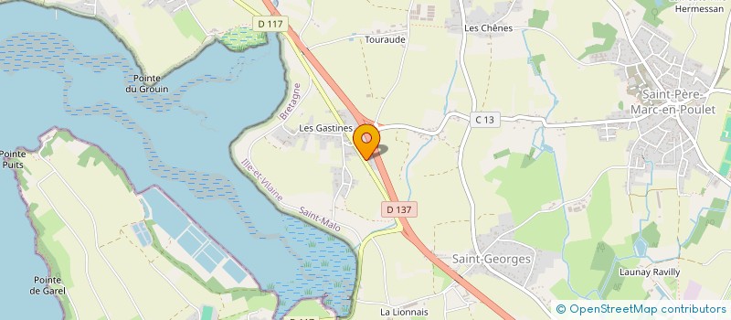 localisation de l'entreprise PAUL  SAINT-PERE-MARC-EN-POULET