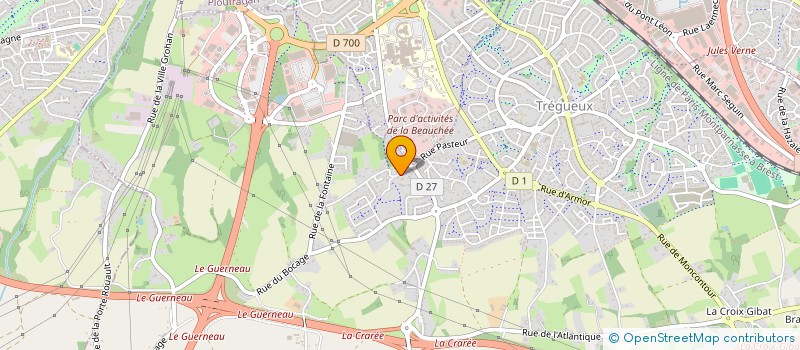 localisation de l'entreprise PAUL ANTHONY  TREGUEUX