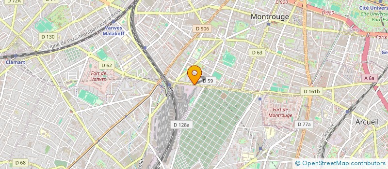 localisation de l'entreprise PAUL&AVI à MONTROUGE