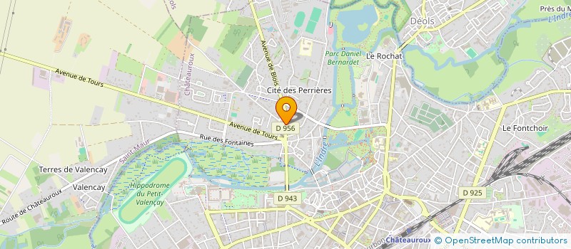 localisation de l'entreprise PAUL B à CHATEAUROUX