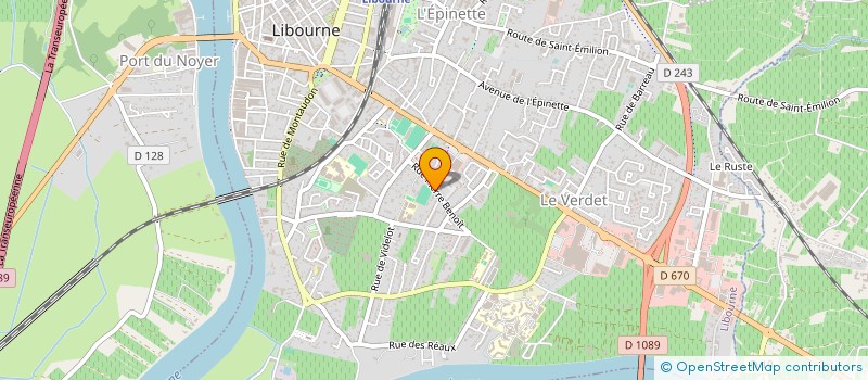 localisation de l'entreprise PAUL BERT  LIBOURNE