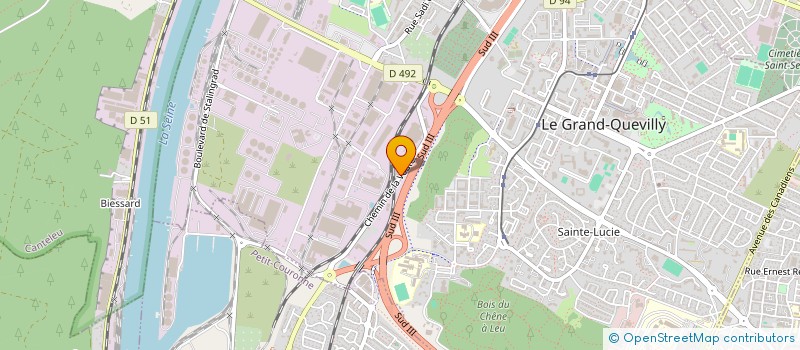 localisation de l'entreprise PAUL BERT  LE GRAND-QUEVILLY