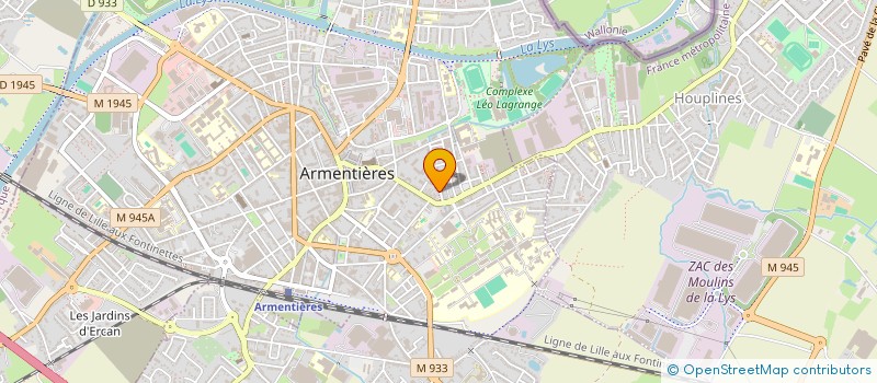 localisation de l'entreprise PAUL BERT EXPO  ARMENTIERES