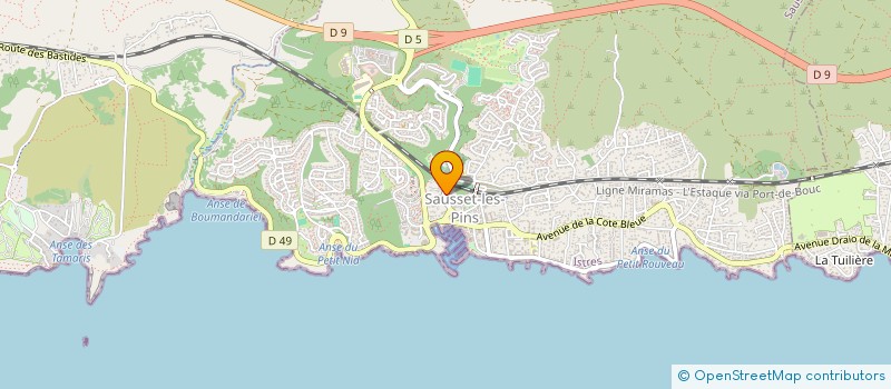 localisation de l'entreprise PAUL BONTE CONSULTING  SAUSSET-LES-PINS