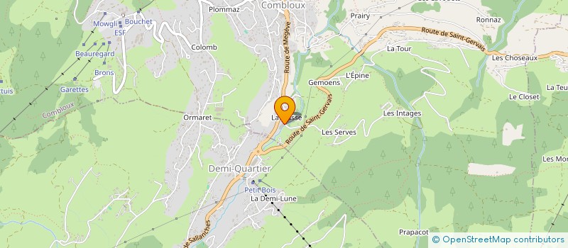 localisation de l'entreprise PAUL BRONDEX ET FILS à COMBLOUX