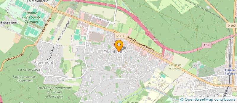 localisation de l'entreprise PAUL BUFFET SARL  CHAMBOURCY