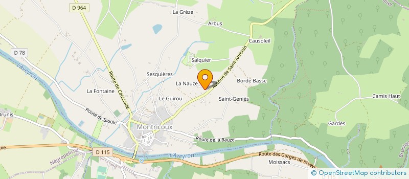 localisation de l'entreprise PAUL CHRIS IMMO  MONTRICOUX