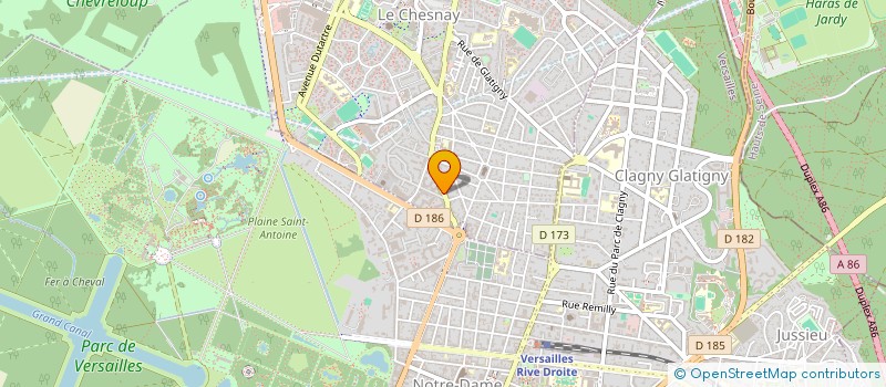 localisation de l'entreprise PAUL & CO  LE CHESNAY-ROCQUENCOURT