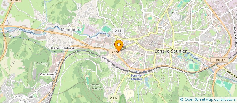 localisation de l'entreprise PAUL COURTOIS  LONS-LE-SAUNIER