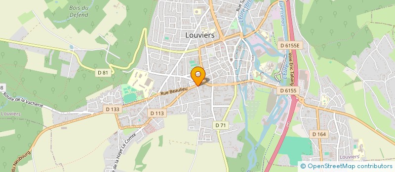 localisation de l'entreprise PAUL. D à LOUVIERS