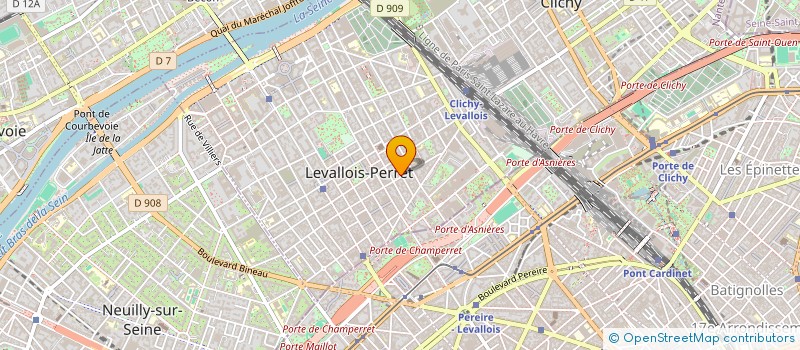 localisation de l'entreprise PAUL D ARGE à LEVALLOIS-PERRET